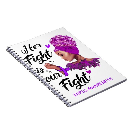 Lupus Awareness Ihr Kampf ist unser Kampf Notizblock (Rechte Seite)