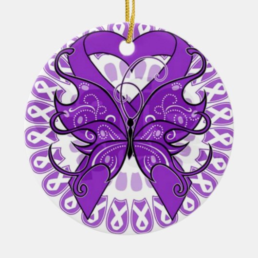 Lupus Awareness Keramik Ornament (Vorne)