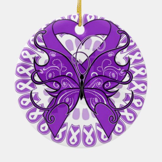 Lupus Awareness Keramik Ornament (Hinten)