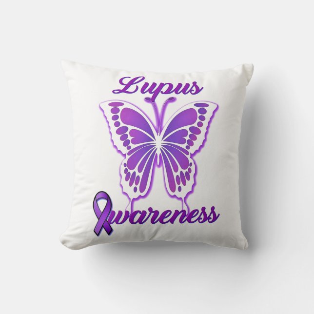 Lupus Awareness Kissen (Vorderseite)