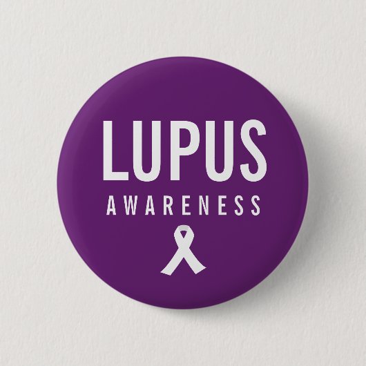 Lupus Awareness Lila Button (Vorderseite)