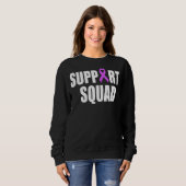 Lupus Awareness Lila Ribbon Support Squad Sweatshirt (Vorne ganz)