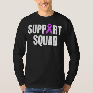 Lupus Awareness Lila Ribbon Support Squad T-Shirt
