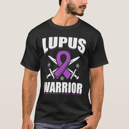 Lupus Awareness Lupus Warrior Lupus Ninja T-Shirt (Vorderseite)