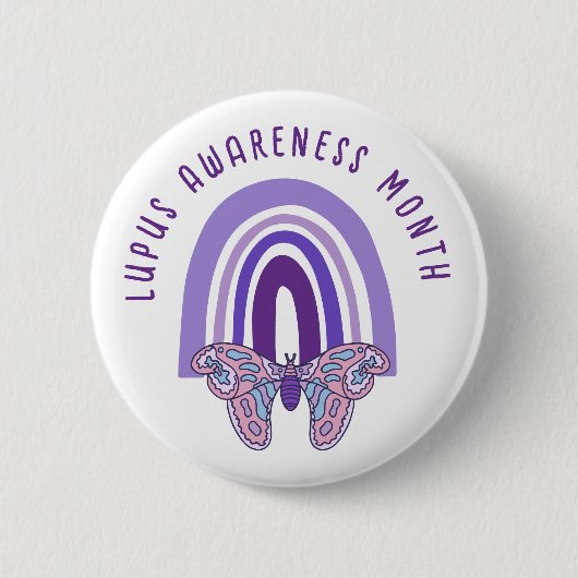 Lupus Awareness Montag Button (Vorderseite)