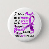 Lupus Awareness Month Ribbon Geschenke Button (Vorderseite)