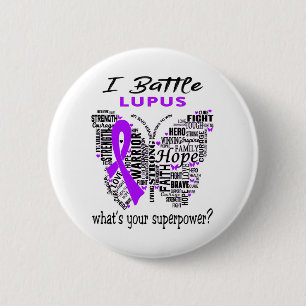 Lupus Awareness Month Ribbon Geschenke Button