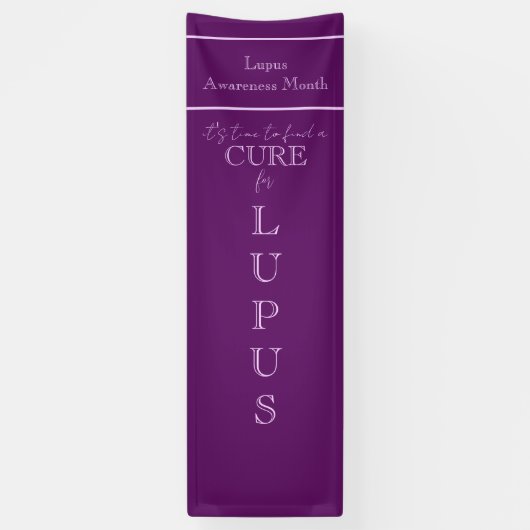 Lupus Awareness Month / Solid Lila Lilac Custom Banner (Vertikal)