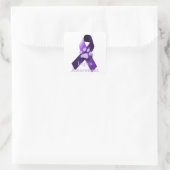 Lupus Awareness Quadratischer Aufkleber (Tasche)