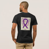 Lupus Awareness Ribbon Angel Custom Shirts (Schwarz voll)