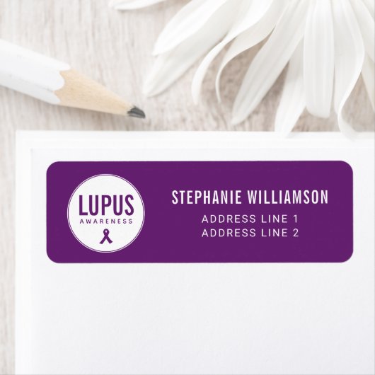 Lupus Awareness Ribbon Lila (Insitu)