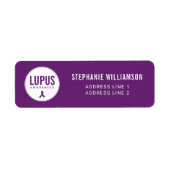 Lupus Awareness Ribbon Lila (Vorne)