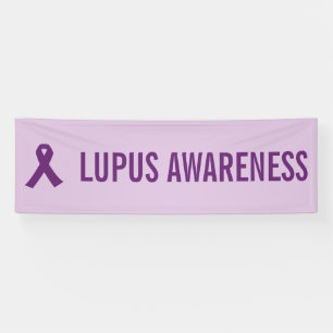 Lupus Awareness Ribbon Lila Banner