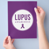 Lupus Awareness Ribbon Lila Flyer (Hand)