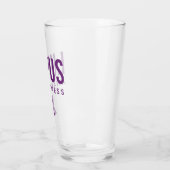 Lupus Awareness Ribbon Lila Glas (Links)