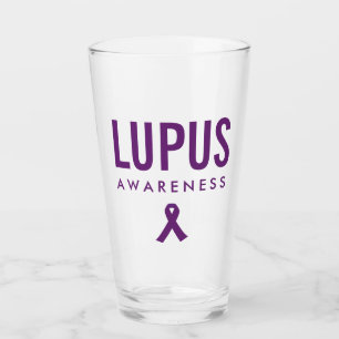 Lupus Awareness Ribbon Lila Glas