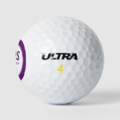 Lupus Awareness Ribbon Lila Golfball (Logo)