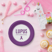 Lupus Awareness Ribbon Lila Pappteller (Party)