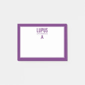 Lupus Awareness Ribbon Lila Post-it Klebezettel (Vorderseite)
