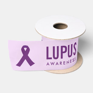 Lupus Awareness Ribbon Lila Satinband