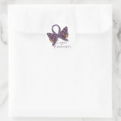 Lupus Awareness Runder Aufkleber (Tasche)