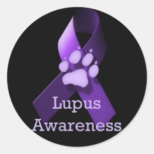 Lupus Awareness Runder Aufkleber