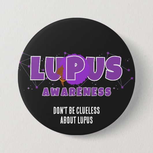 LUPUS AWARENESS Seien Sie nicht unsicher über Lupu Button (Vorderseite)