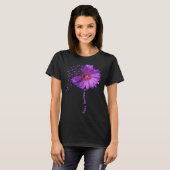 Lupus Awareness Sunflower Ribbon T-Shirt (Vorne ganz)