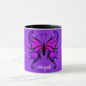 Lupus Awareness Support Lila Add Name Butterfly Tasse (Zentrum)