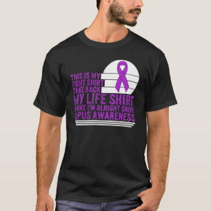 Lupus Awareness This Mein Kampf Lila Multibbon-Kri T-Shirt