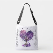 Lupus Awareness Tote Bag Tragetaschen Mit Langen Trägern (Vorderseite)