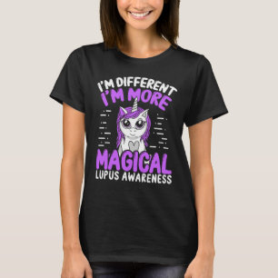 Lupus Awareness Unicorn Frauen Lila Band T-Shirt