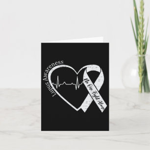 Lupus Awareness Warrior Lila Ribbon Autoimmune D Karte