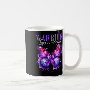 Lupus Awareness Warrior Survivor Lila Butterflie Kaffeetasse