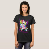 Lupus Awareness's Unicorn Dabbing Überlebenspenden T-Shirt (Vorne ganz)