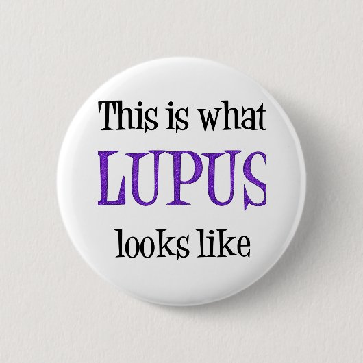 Lupus-Bewusstsein Button (Vorderseite)