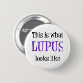 Lupus-Bewusstsein Button (Vorne & Hinten)