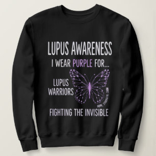 Lupus-Bewusstsein Ich trage Lila für Lupus-Krieger Sweatshirt