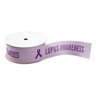 Lupus-Bewusstsein Lila Ripsband