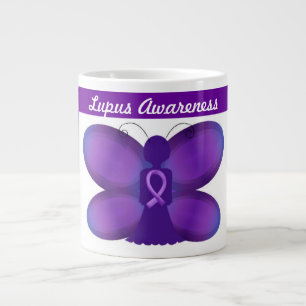 Lupus Bewusstsein lila Schmetterlingsfee Jumbo-Tasse