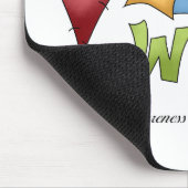 Lupus-Bewusstsein Mousepad (Ecke)