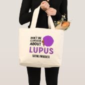 LUPUS-BEWUSSTSEIN sollte nicht unmissverständlich Jumbo Stoffbeutel (Vorderseite (Produkt))