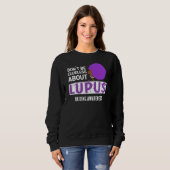 LUPUS-BEWUSSTSEIN sollte nicht unmissverständlich Sweatshirt (Vorne ganz)