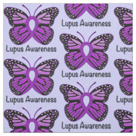 Lupus-Bewusstseins-Band mit Schmetterling Stoff
