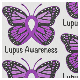 Lupus-Bewusstseins-Band mit Schmetterling Stoff