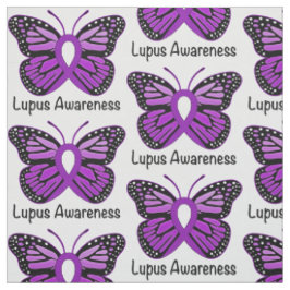 Lupus-Bewusstseins-Band mit Schmetterling Stoff