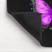 Lupus-Bewusstseins-Krieger Überlebender Lila Schme Mousepad (Ecke)