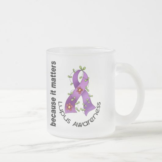 Lupus-Blumen-Band 3 Mattglastasse (Rechts)