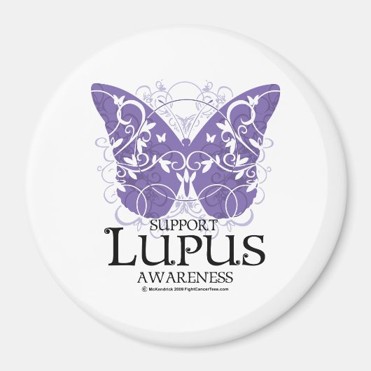 Lupus Butterfly Magnet (Vorne)