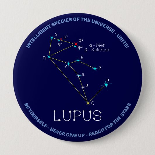Lupus Button (Vorderseite)